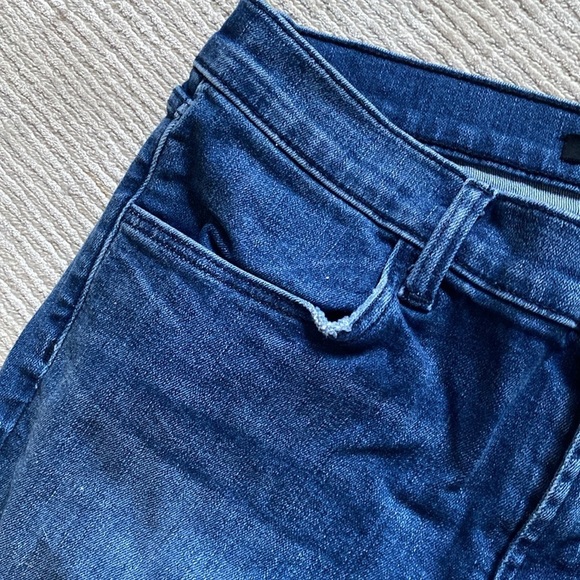 J Brand 620 Mid Rise Super Skinny Distressed Mid Mystic Wash Blue Jeans Size 31 - Picture 6 of 14